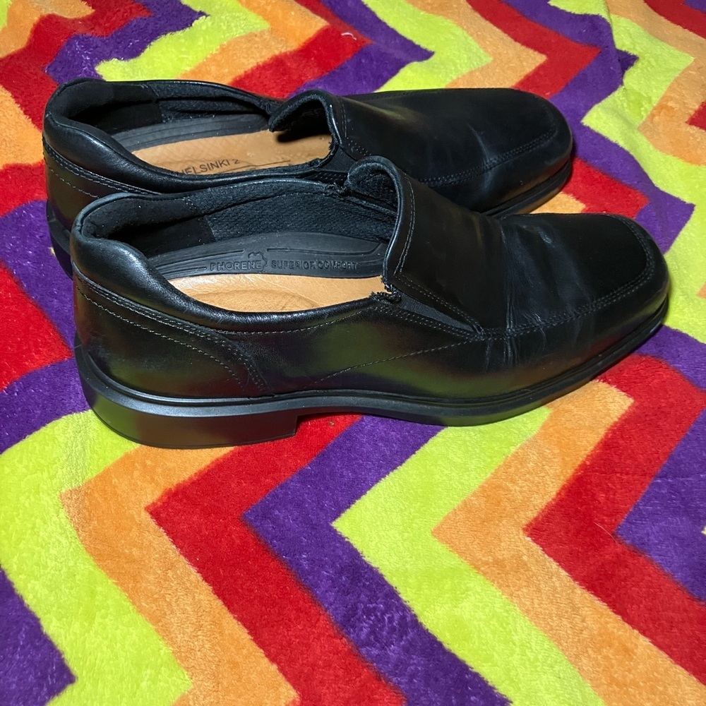Ecco Helsinki 2 Black Leather Slip-On Loafers Shoes Men’s Size 45 11-11.5